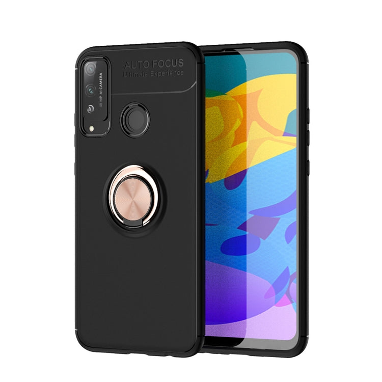 For Huawei Honor 4T Metal Ring Holder 360 Degree Rotating TPU Case