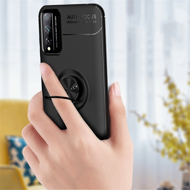 For Huawei Honor 4T Pro Metal Ring Holder 360 Degree Rotating TPU Case