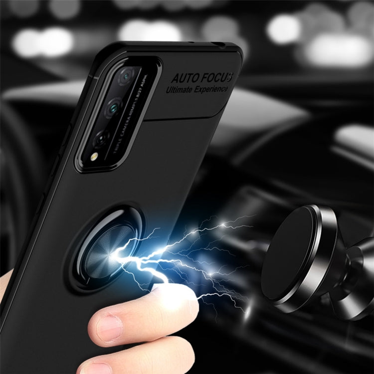 For Huawei Honor 4T Pro Metal Ring Holder 360 Degree Rotating TPU Case