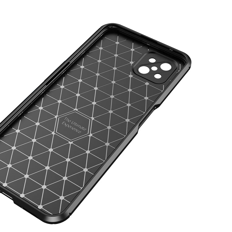 For OPPO A92s Carbon Fiber Texture Shockproof TPU Case