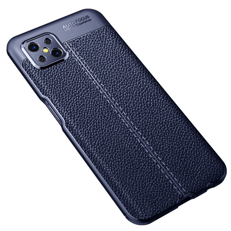 For OPPO A92s Litchi Texture TPU Shockproof Case