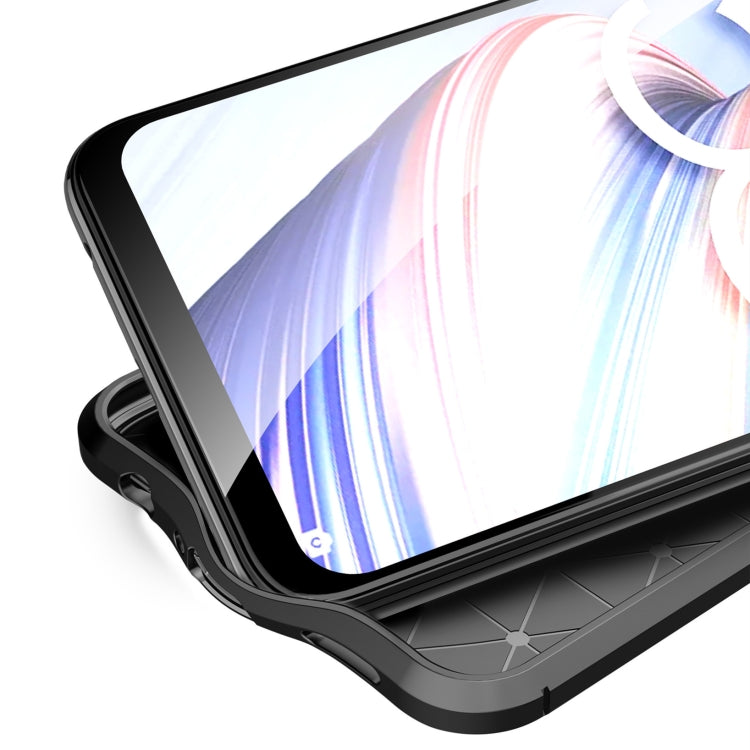 For OPPO A92s Litchi Texture TPU Shockproof Case