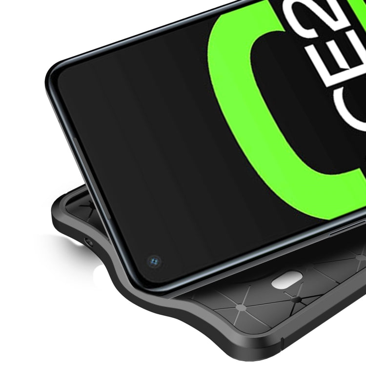 For OPPO ACE2 Litchi Texture TPU Shockproof Case