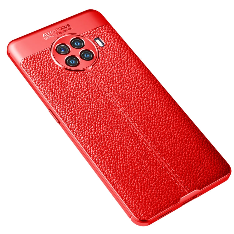 For OPPO ACE2 Litchi Texture TPU Shockproof Case