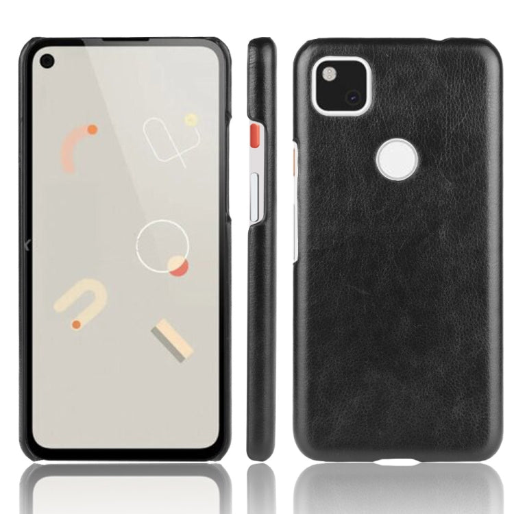 For Google Pixel 4a Shockproof Litchi Texture PC + PU Case