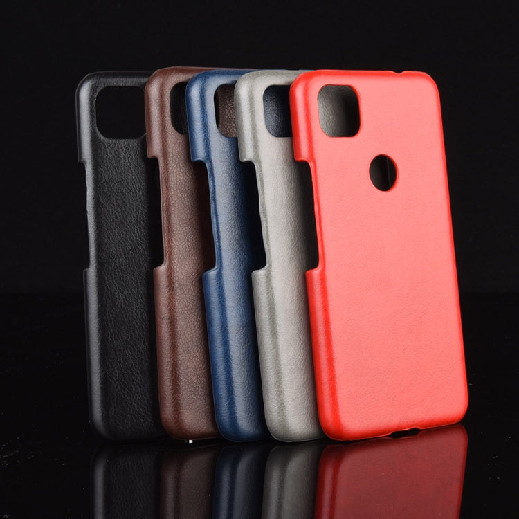 For Google Pixel 4a Shockproof Litchi Texture PC + PU Case