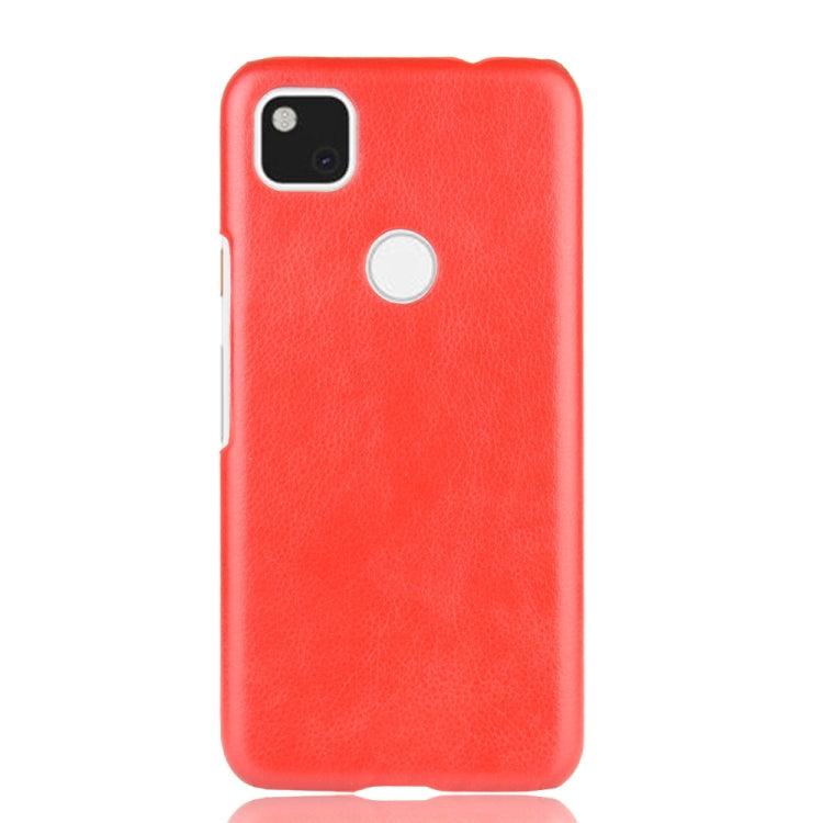 For Google Pixel 4a Shockproof Litchi Texture PC + PU Case