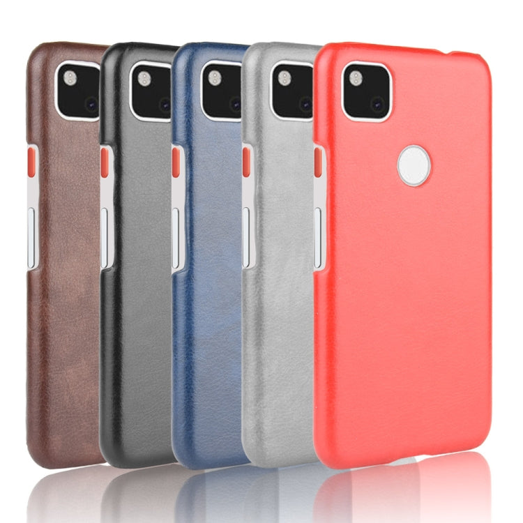 For Google Pixel 4a Shockproof Litchi Texture PC + PU Case