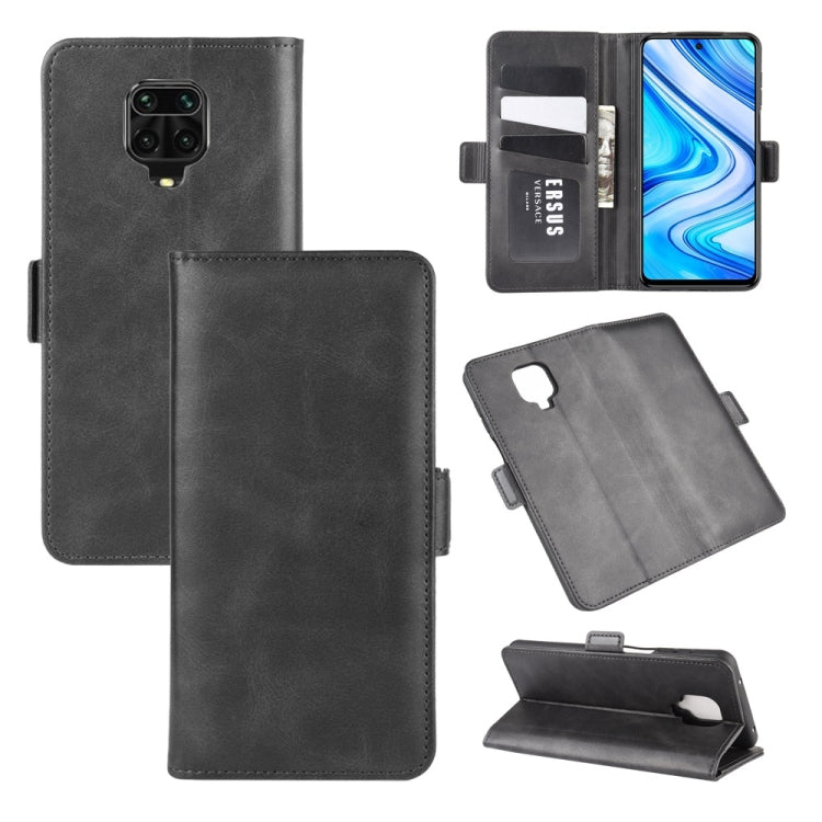 For Xiaomi Redmi Note 9 Pro Dual-side Magnetic Buckle Horizontal Flip Leather Case with Holder & Card Slots & Wallet