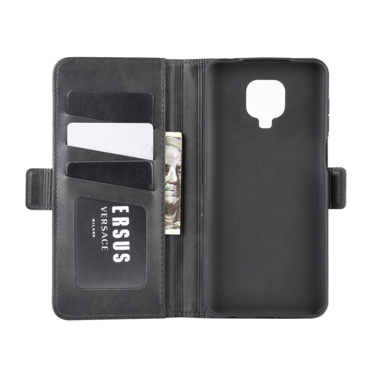 For Xiaomi Redmi Note 9 Pro Dual-side Magnetic Buckle Horizontal Flip Leather Case with Holder & Card Slots & Wallet