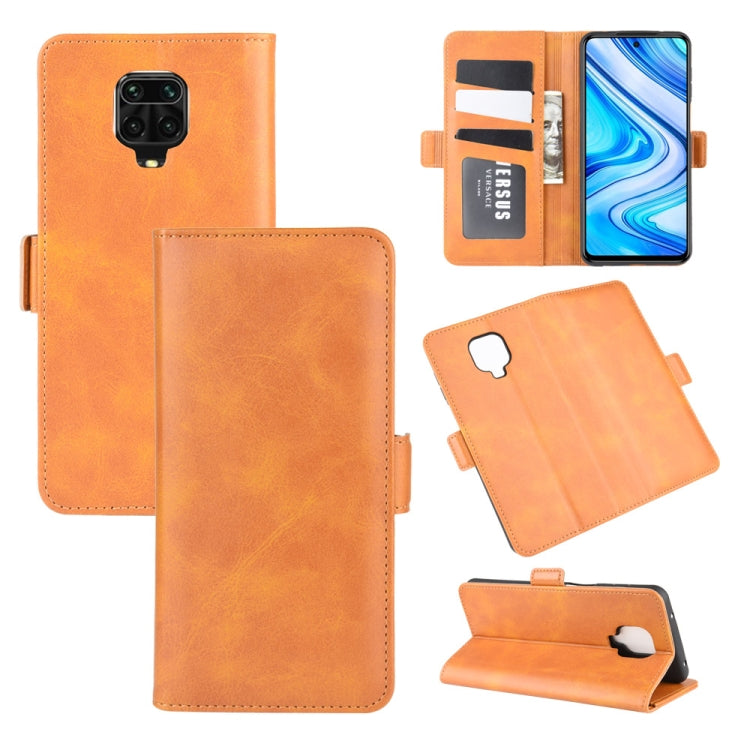 For Xiaomi Redmi Note 9 Pro Dual-side Magnetic Buckle Horizontal Flip Leather Case with Holder & Card Slots & Wallet