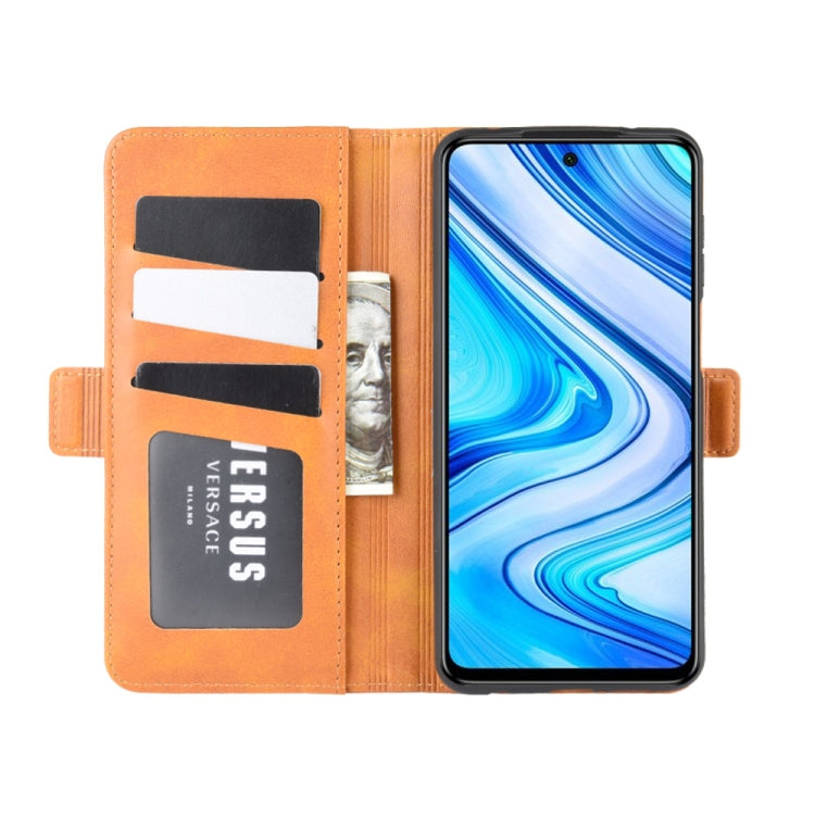 For Xiaomi Redmi Note 9 Pro Dual-side Magnetic Buckle Horizontal Flip Leather Case with Holder & Card Slots & Wallet