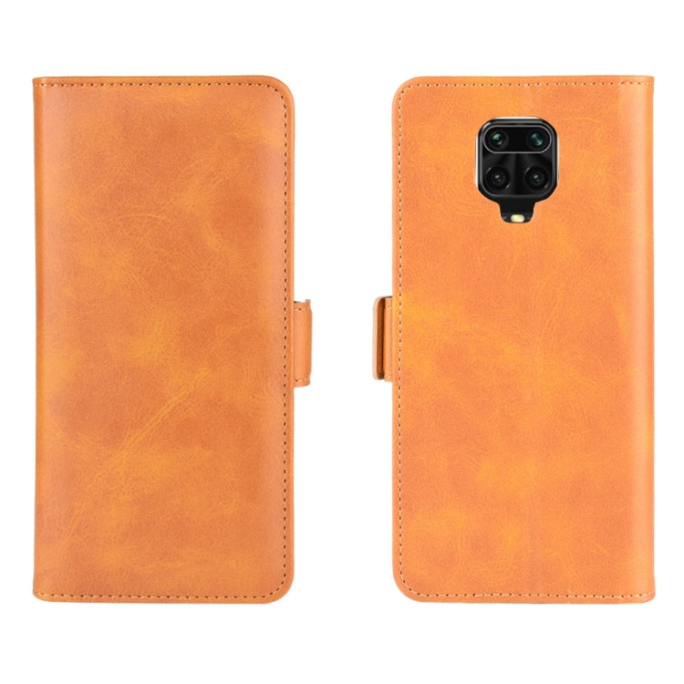 For Xiaomi Redmi Note 9 Pro Dual-side Magnetic Buckle Horizontal Flip Leather Case with Holder & Card Slots & Wallet