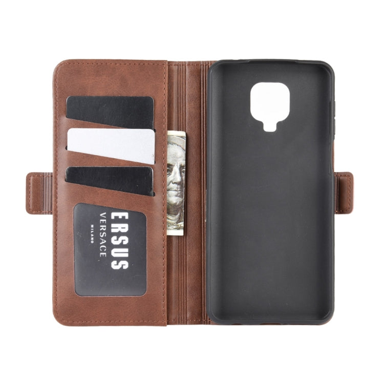 For Xiaomi Redmi Note 9 Pro Dual-side Magnetic Buckle Horizontal Flip Leather Case with Holder & Card Slots & Wallet