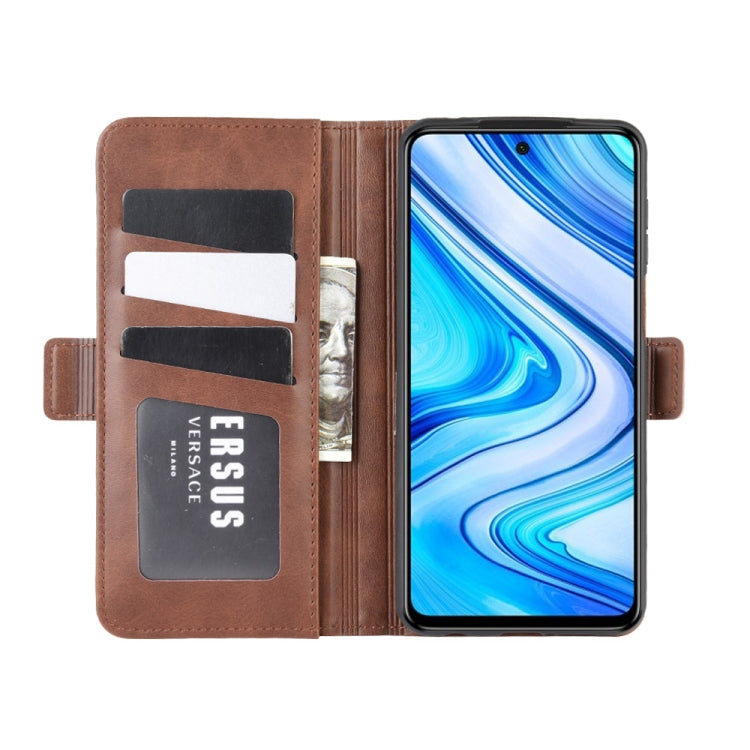 For Xiaomi Redmi Note 9 Pro Dual-side Magnetic Buckle Horizontal Flip Leather Case with Holder & Card Slots & Wallet