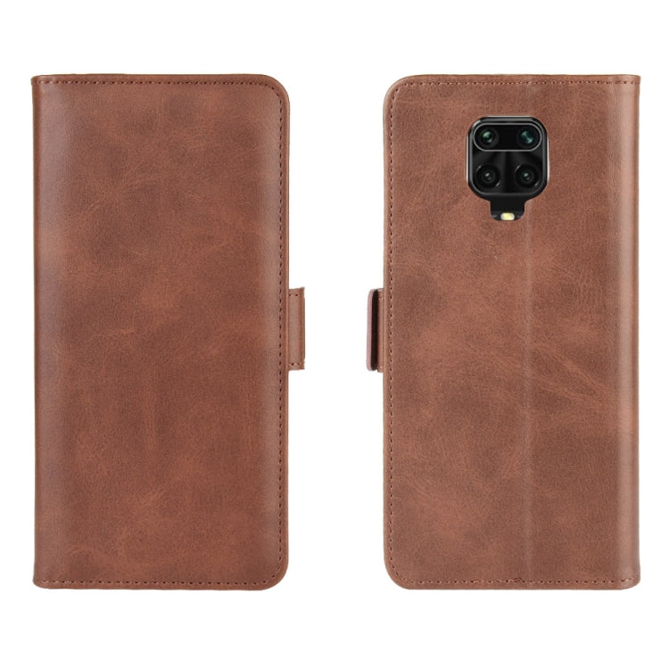 For Xiaomi Redmi Note 9 Pro Dual-side Magnetic Buckle Horizontal Flip Leather Case with Holder & Card Slots & Wallet