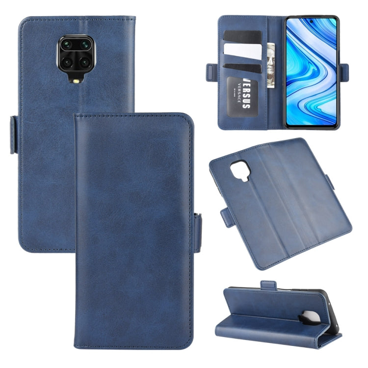 For Xiaomi Redmi Note 9 Pro Dual-side Magnetic Buckle Horizontal Flip Leather Case with Holder & Card Slots & Wallet