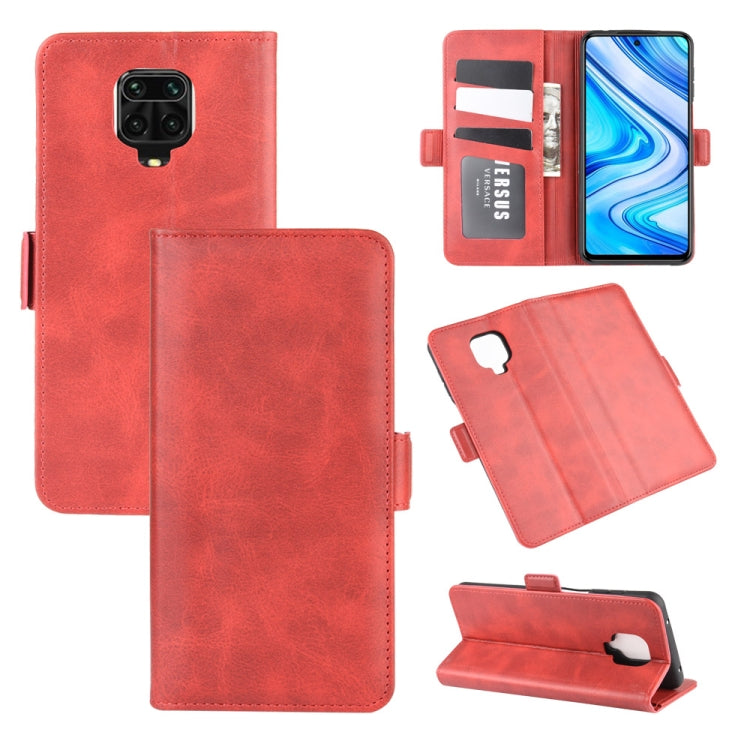For Xiaomi Redmi Note 9 Pro Dual-side Magnetic Buckle Horizontal Flip Leather Case with Holder & Card Slots & Wallet