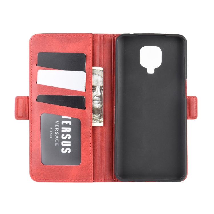For Xiaomi Redmi Note 9 Pro Dual-side Magnetic Buckle Horizontal Flip Leather Case with Holder & Card Slots & Wallet