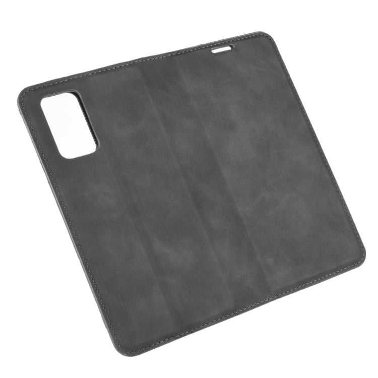 For Huawei Honor 30S Retro-skin Business Magnetic Suction Leather Case with Holder & Card Slots & Wallet