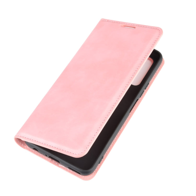 For Huawei Honor 30S Retro-skin Business Magnetic Suction Leather Case with Holder & Card Slots & Wallet