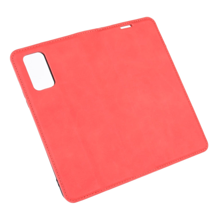 For Huawei Honor 30S Retro-skin Business Magnetic Suction Leather Case with Holder & Card Slots & Wallet