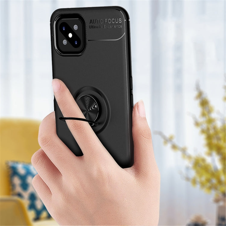 For OPPO A92s Metal Ring Holder 360 Degree Rotating TPU Case