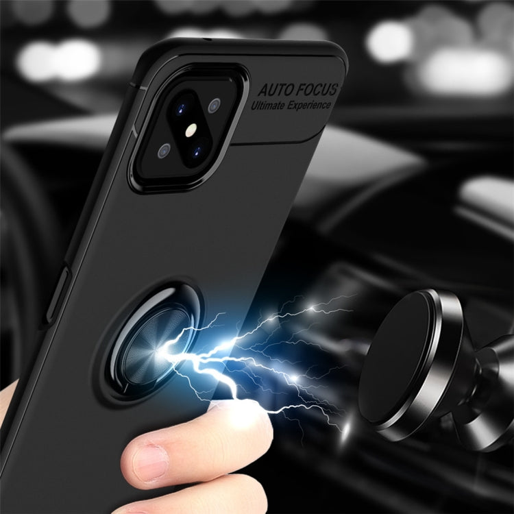 For OPPO A92s Metal Ring Holder 360 Degree Rotating TPU Case