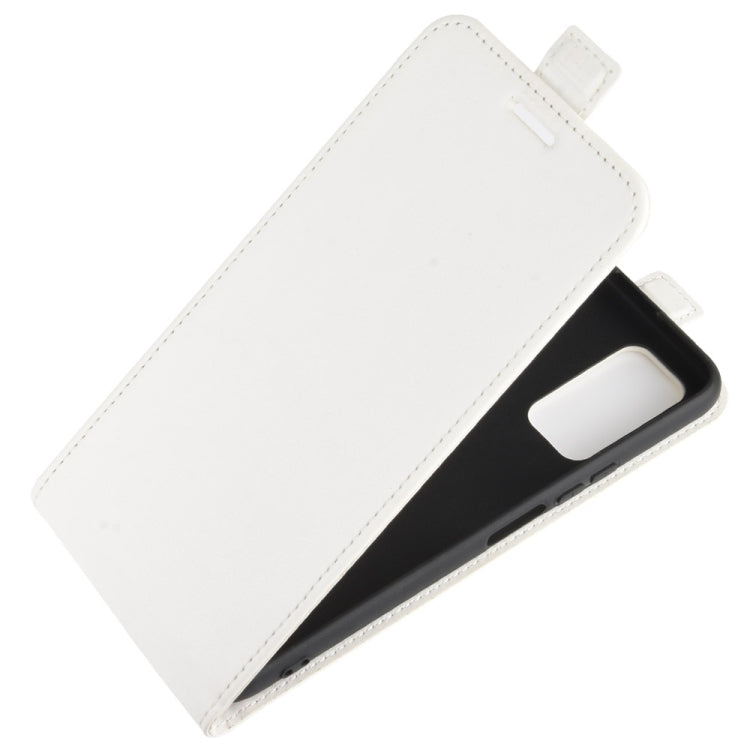 For Huawei Honor 30S R64 Texture Single Vertical Flip Leather Protective Case with Card Slots & Photo Frame