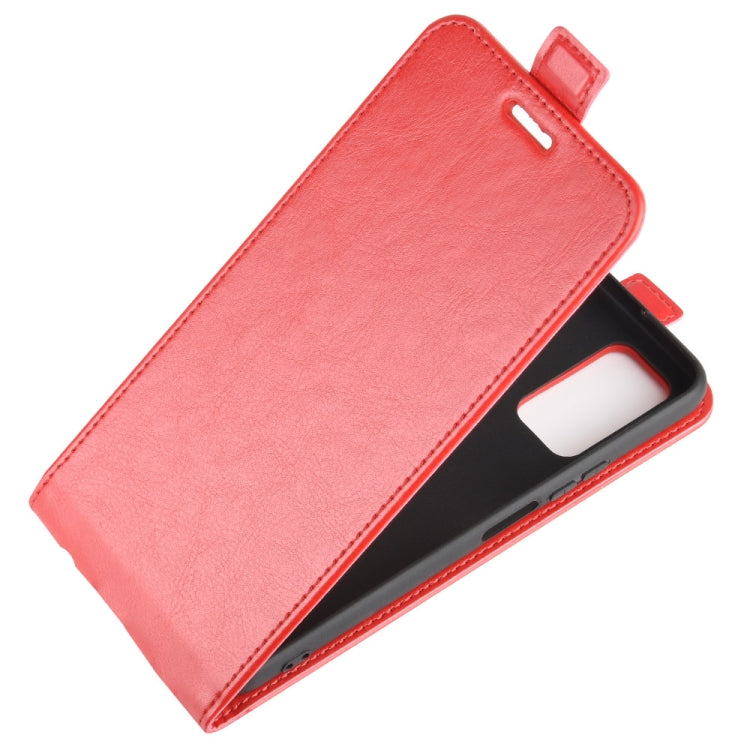 For Huawei Honor 30S R64 Texture Single Vertical Flip Leather Protective Case with Card Slots & Photo Frame