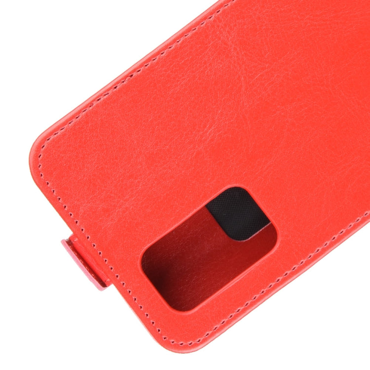 For Huawei Honor 30S R64 Texture Single Vertical Flip Leather Protective Case with Card Slots & Photo Frame