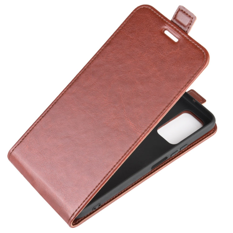 For Huawei Honor 30S R64 Texture Single Vertical Flip Leather Protective Case with Card Slots & Photo Frame