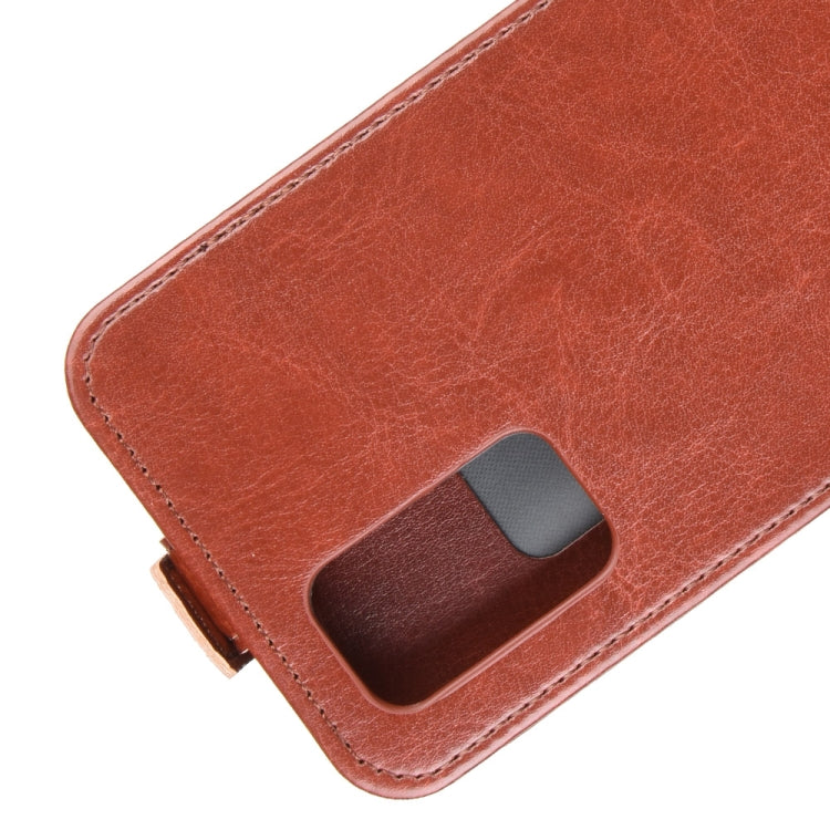 For Huawei Honor 30S R64 Texture Single Vertical Flip Leather Protective Case with Card Slots & Photo Frame