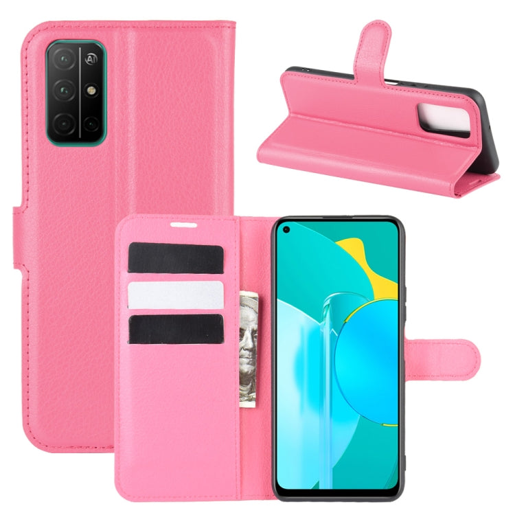 For Huawei Honor 30S Litchi Texture Horizontal Flip Protective Case with Holder & Card Slots & Wallet