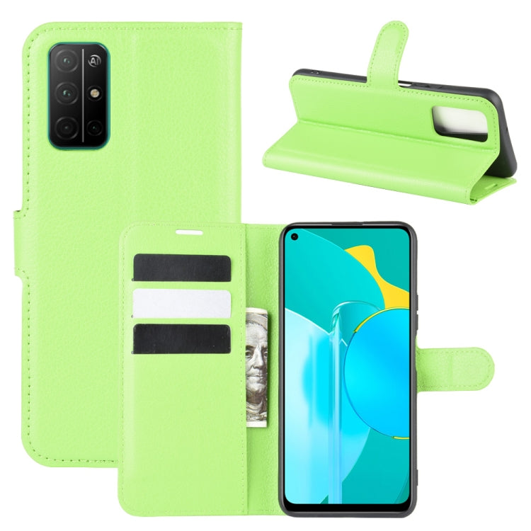 For Huawei Honor 30S Litchi Texture Horizontal Flip Protective Case with Holder & Card Slots & Wallet