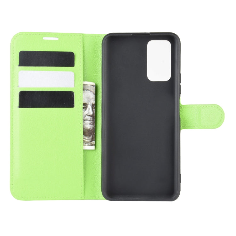 For Huawei Honor 30S Litchi Texture Horizontal Flip Protective Case with Holder & Card Slots & Wallet