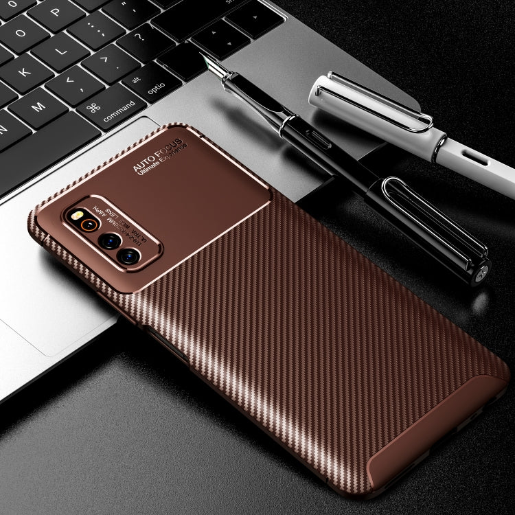 For vivo iQOO Neo3 5G Carbon Fiber Texture Shockproof TPU Case