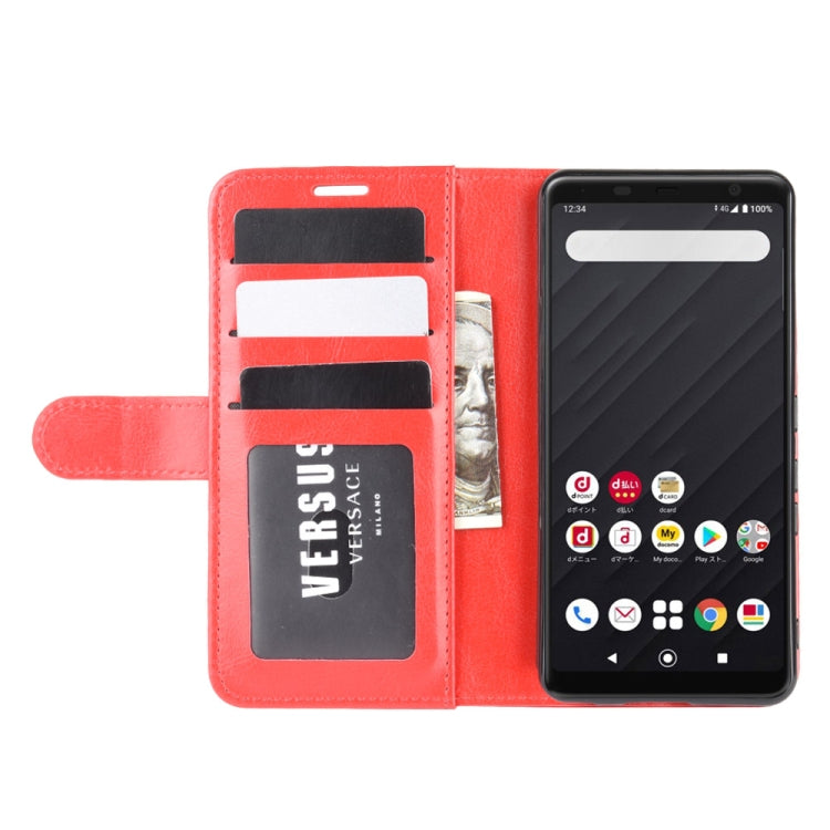 For Fujitsu Arrows Be4 R64 Texture Single Horizontal Flip Protective Case with Holder & Card Slots & Wallet& Photo Frame