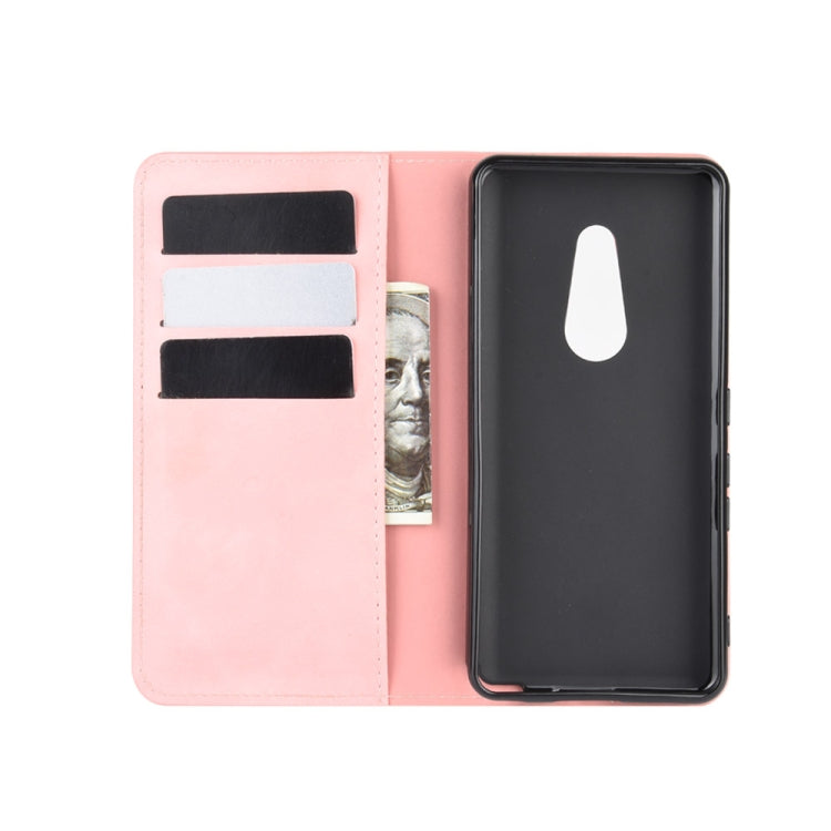 For Fujitsu Arrows Be4 F-41A Retro-skin Business Magnetic Suction Leather Case with Holder & Card Slots & Wallet