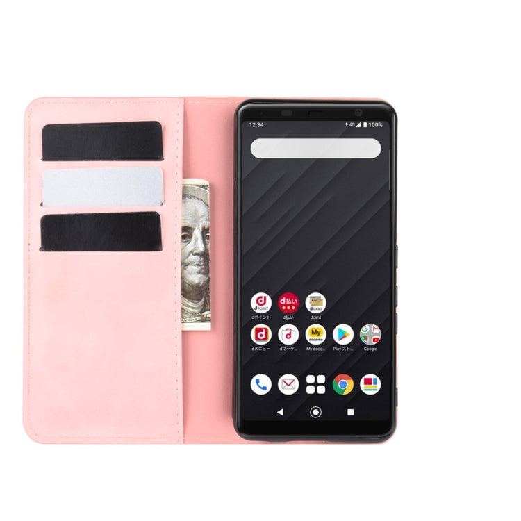 For Fujitsu Arrows Be4 F-41A Retro-skin Business Magnetic Suction Leather Case with Holder & Card Slots & Wallet