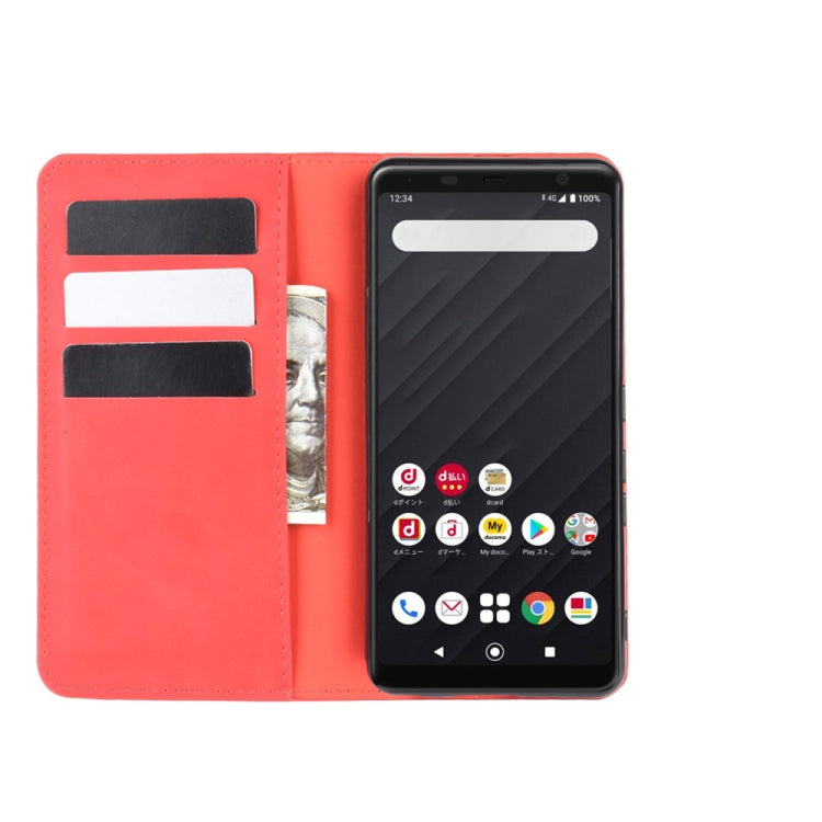 For Fujitsu Arrows Be4 F-41A Retro-skin Business Magnetic Suction Leather Case with Holder & Card Slots & Wallet