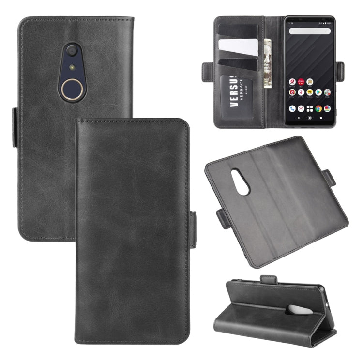 For Arrows Be4 F-41A Dual-side Magnetic Buckle Horizontal Flip Leather Case with Holder & Card Slots & Wallet