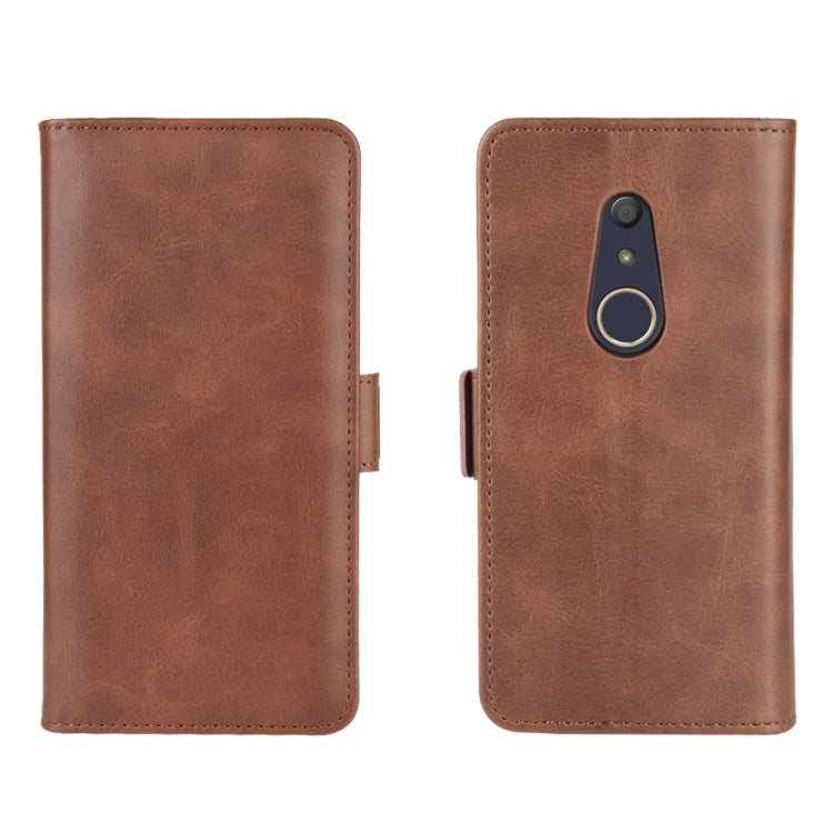 For Arrows Be4 F-41A Dual-side Magnetic Buckle Horizontal Flip Leather Case with Holder & Card Slots & Wallet