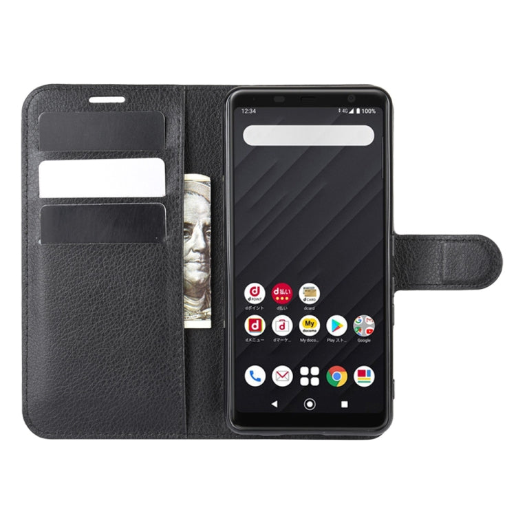 For Arrows Be4 F-41A Litchi Texture Horizontal Flip Protective Case with Holder & Card Slots & Wallet