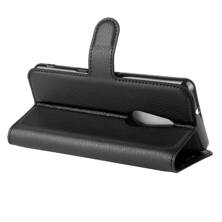 For Arrows Be4 F-41A Litchi Texture Horizontal Flip Protective Case with Holder & Card Slots & Wallet