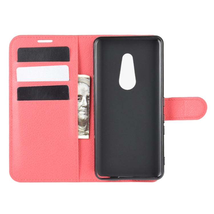 For Arrows Be4 F-41A Litchi Texture Horizontal Flip Protective Case with Holder & Card Slots & Wallet