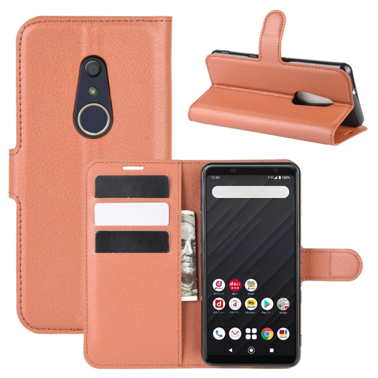 For Arrows Be4 F-41A Litchi Texture Horizontal Flip Protective Case with Holder & Card Slots & Wallet