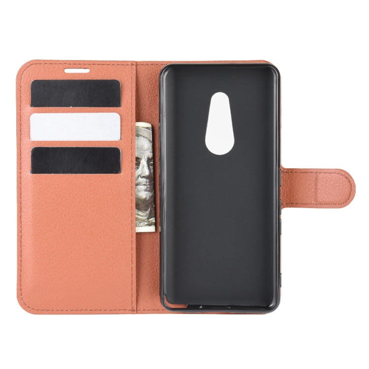 For Arrows Be4 F-41A Litchi Texture Horizontal Flip Protective Case with Holder & Card Slots & Wallet