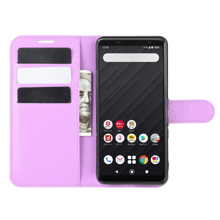 For Arrows Be4 F-41A Litchi Texture Horizontal Flip Protective Case with Holder & Card Slots & Wallet