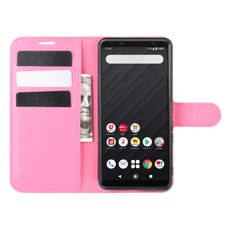 For Arrows Be4 F-41A Litchi Texture Horizontal Flip Protective Case with Holder & Card Slots & Wallet